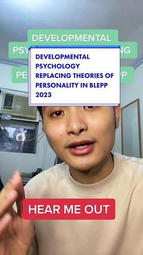 Developmental Psychology replacing Theories of Personality in BLEPP202...
