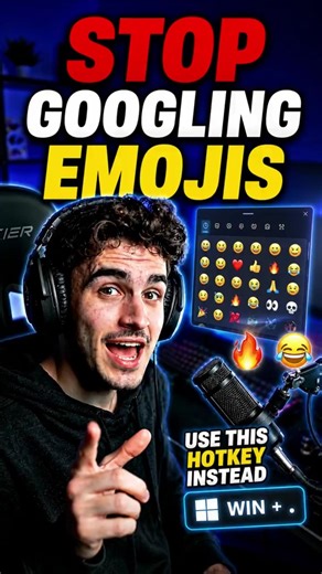 How to Open the Secret Emoji Keyboard on Windows? #windows #hotkeys #techtips #emoji