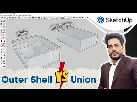 SketchUP: Union vs Outer-Shell || Solid Tools