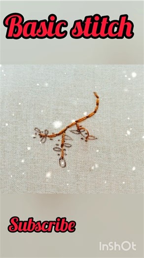 Back stitch pattern for beginners...#stitch #embroiderypattern #handbroidery #handwork