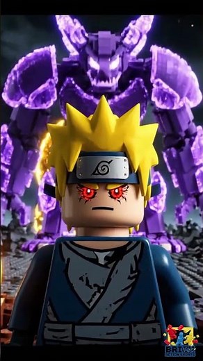 LEGO Naruto Kurama Mode vs Sasuke Susanoo | Epic Final Battle