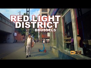 🇧🇪 BRUSSELS RED LIGHT District | in the summer 2023.4k