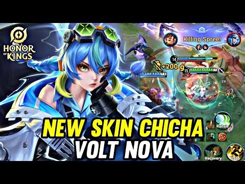 HOK : NEW SKIN CHICHA VOLT NOVA GAMEPLAY - HONOR OF KINGS