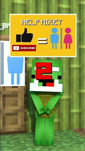 Ghost JJ's sister Muah 💋😘 - MAIZEN Minecraft Animation #shorts