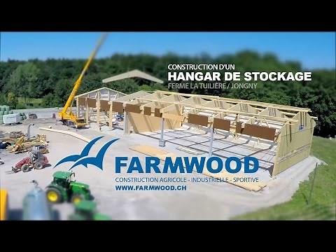 Farmwood : construction d'un hangar de stockage