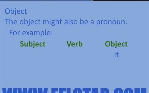Learn English - Subject Verb Object