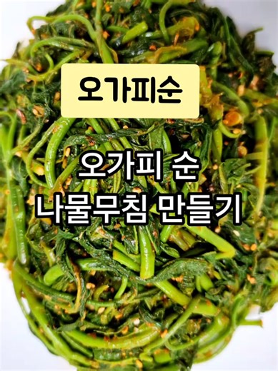 오가피순 나물 된장 무침 맛있게 만들기
