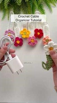 Crochet Cable Organizer Tutorial By Mushyy #crochet #shorts