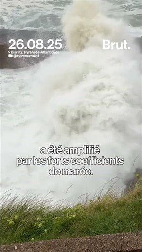 Des vagues de plusieurs mètres ont touché la Côte Basque.