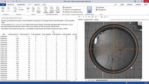 ANY-maze动物行为分析软件-如何设置水迷宫实验参数并运行