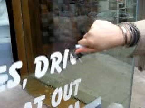 Removing window vinyl