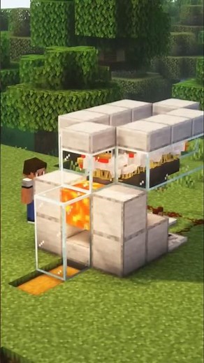Minecraft 1.21: Easiest Automatic Cooked Chicken Farm Tutorial #minecraft