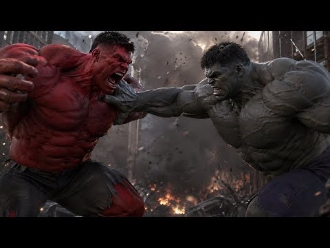 Red Hulk vs Grey Hulk – The Fight Marvel Never Showed!