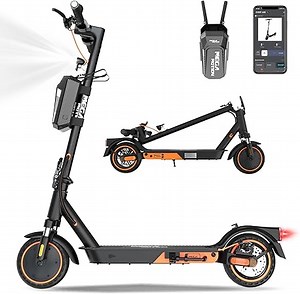 MEGA MOTION E-Scooter mit Straßenzulassung, Elektroroller mit APP, max Speed 20KM/H, 7,8AH Batterie, 15KG Gewicht, faltbar, Duales Brems, Zwei Stoßdämpfer, Geeignet für Erwachsene