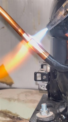 Compressor Brazing Process#youtubeshorts#shorts#compressor#welding
