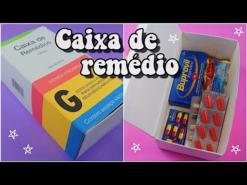 DIY FARMACINHA - CAIXA PARA GUARDAR REMÉDIOS CRIATIVA