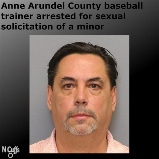The Anne Arundel County Police Department says a local baseball trainer has been arrested for sexual solicitation of a minor. In a release, police said that they received a cyber tip in August of last year. The tip alleged that an adult was engaging a juvenile female in illicit online communications and that images were exchanged. Internet Crimes Against Children detectives say the suspect was identified as 55-year-old Juan Francisco Palacios-Velazquez. He is a local baseball trainer who uses a 