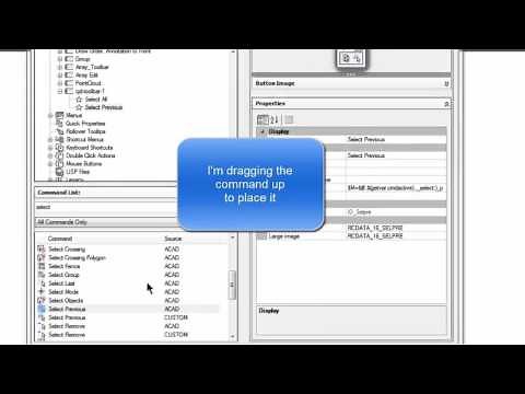 Autocad 2016 - Create a custom toolbar #72