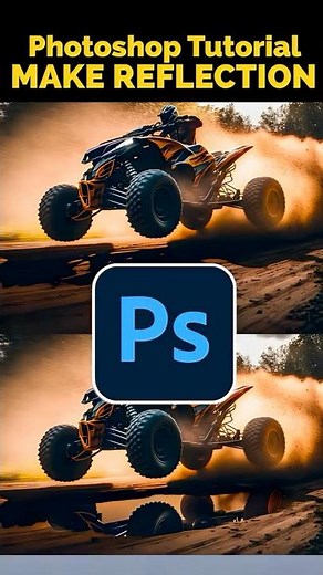 make a Reflection in @Photoshop with ai #photoshop #photoshoptutorial #communityxadobe