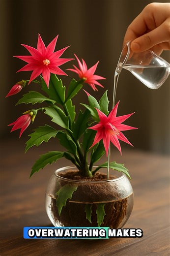 ❌If your Christmas Cactus keeps dropping buds or refusing to bloom… your watering routine is the problem. Watch this!🌵 | Easy planting Tips