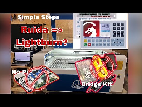 How to Connect Ruida Controller Board to Lightburn ***EASY***