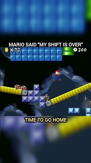 Bro's excited to clock out ⏰💪🏼💨🤣🔥 #mario #nintendo #retrogaming