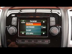 Fiat Ducato 2017 aftermarket camera on UConnect 5 inch