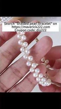 DIY Natural Freshwater Pearl Braided Bracelet with Wire | Easy Weaving Tutorial #jewelrymaking
