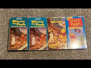 4 Different VHS Versions of Winnie the Pooh And The Blustery Day