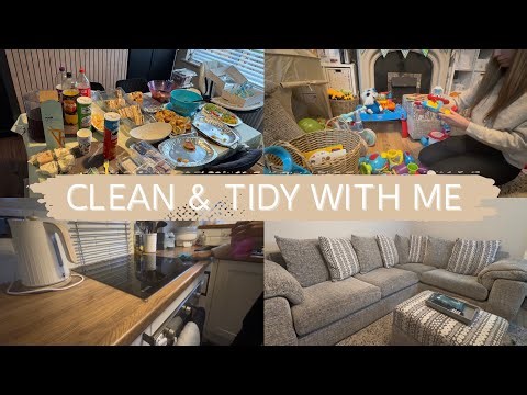 SPEED CLEAN & TIDY | House Reset after birthday party | Cleaning motivation | UK