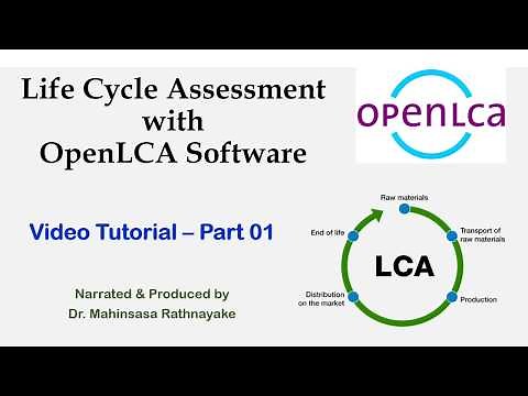 OpenLCA Software Tutorial - Part 01