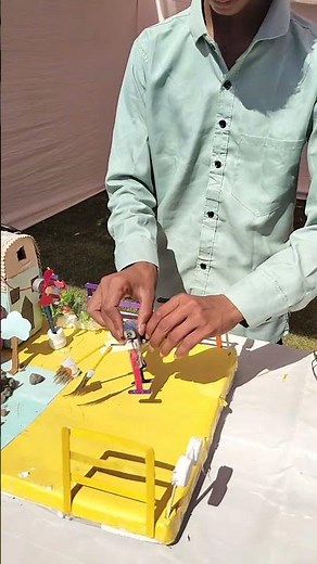 Science Fair Motor Robotic Car Made by Student | Easy DIY School Project | Science Model #experiment