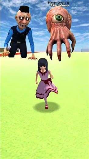 mio chased by zombie and zombie hand 🧟😱 #sakuraschoolsimulator #sakuraschoolsimulatordrama#indonesia