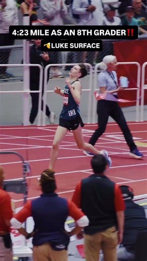 Luke surface runs a 4:23 miles as an eight grader