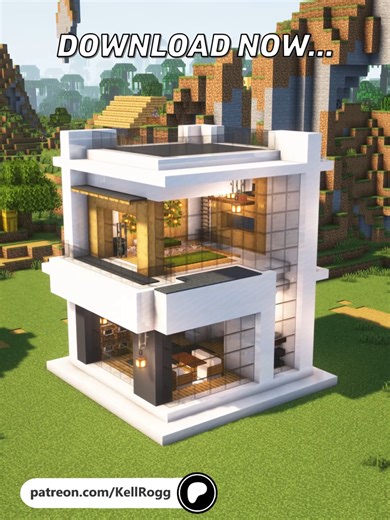 Small Modern House🏠#minecraft #tutorial
