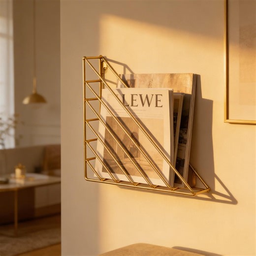 Wall Mounted Magazine Rack, Wall File Holder, Wall Mail Organizer, Wall Document Holder, Wall Brochure Holder, Metal Wall Organizer - Etsy