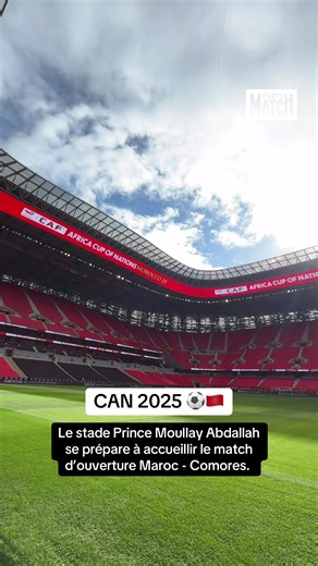 La #CAN2025 ça commence ce soir au Prince Moullay Abdallah Stadium à Rabat ! Au programme : - 18h30 : cérémonie d’ouverture. - 20h (heure locale) : début de la rencontre Maroc - Comores. Les coulisses de la Coupe d’Afrique des Nations sont à suivre sur les réseaux sociaux de Paris Match, et le match est à voir en direct sur beIN Sports. À ce soir ! 🇲🇦 #sportstiktok #morocco #onregardequoi #football