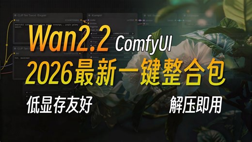 【含一键懒人包】全系兼容满血版！Wan2.2整合包它来啦！含Wan2.2超写实文生图+TTP高清放大，文生视频、图生视频、视频生视频。解压即可用，原生支持中文！