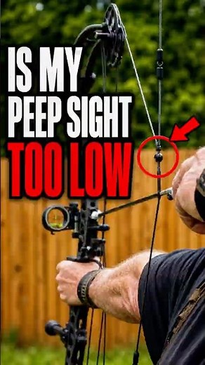 You tell me… is my peep sight too low?