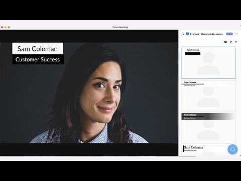 Add Overlays to Zoom - How to add name cards, logo & virtual backgrounds in your Zoom meetings