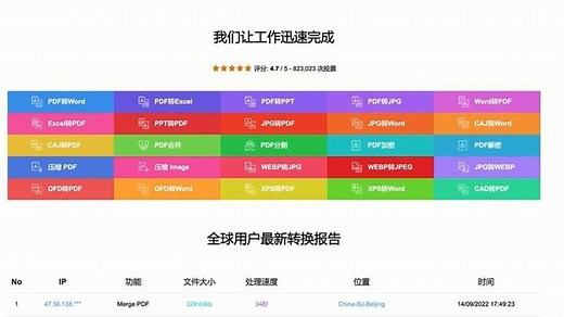 Speedpdf一个简单免费的在线转换工具