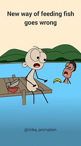 369K views · 1.9K reactions | New way of feeding fish goes wrong藍 #4kmemes #animation | Funny Cartoon | Facebook