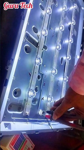 LG 32 Inch led tv backlight testing #shortsfeed #repair #ledtvrepairing #guru tech
