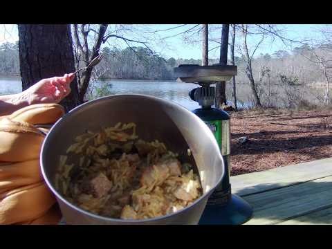 Kayak camping meal test #1 | Lake Rutledge