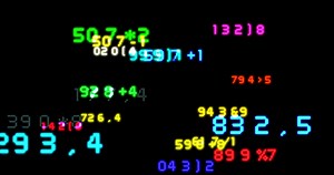 Download Stock Market Tickers. Blue-Orange and Red-Green. . Digital animation of Stock Market prices passing by. Lateral view. for free