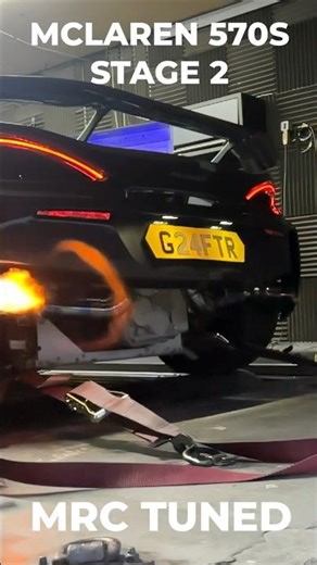 MCLAREN 570S - FIRE RINGS - [ MRC STAGE 2 TUNED ] #remapping #dynotuning #automobile #exhaust #hp