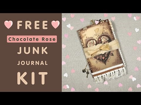 Free Valentine’s Junk Journal Kit! Chocolate Rose Printable + Full Tutorial