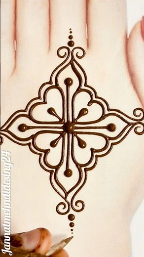 Very Beautiful Quick and Easy Prettiest Henna Design for Back Hand |Beautiful Mehndi Design Tutorial