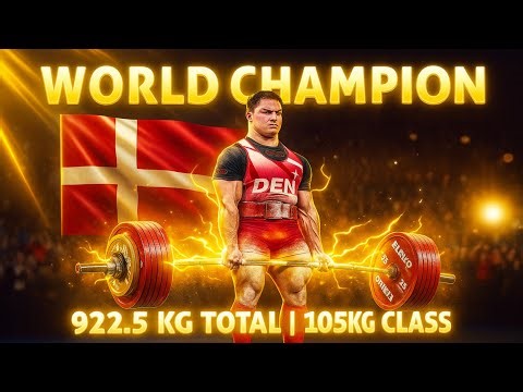 Regin Stergakis | 922.5 KG Total | IPF Junior World Champion 2025 | 105KG Class