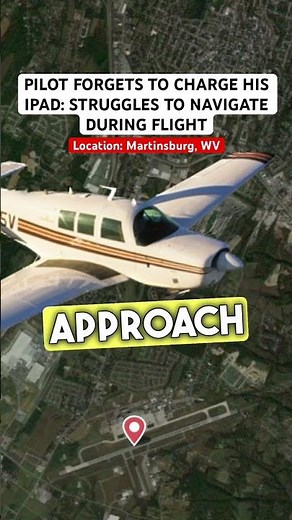 PILOT FORGETS TO CHARGE HIS IPAD: STRUGGLES TO NAVIGATE DURING FLIGHT #shorts #aviation